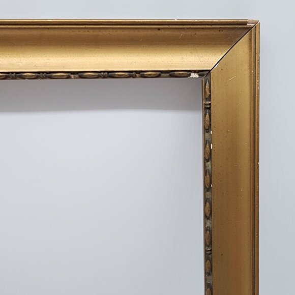 Art Deco Wood Picture Photo Frame Gesso AS IS 13.5"x18.75" VTG - Picture 4 of 15